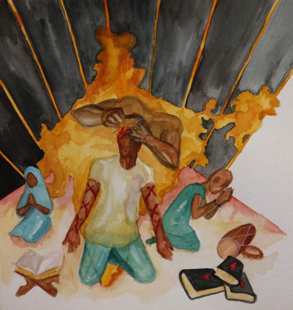  an abstract art of dalith christians