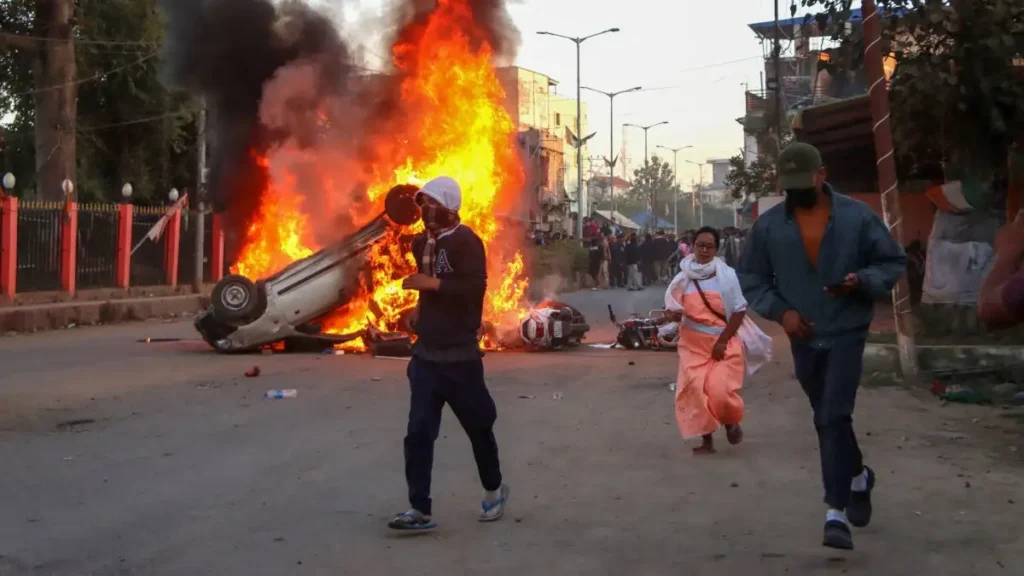 Image of manipur violence